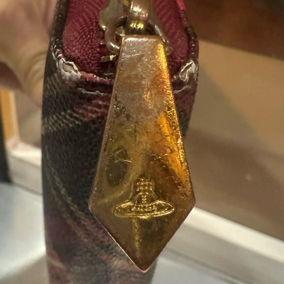 Vivienne Westwood Tartan Wallet with Gold Logo - Picture 5 of 5